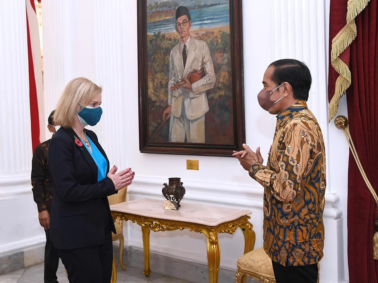 Bà Liz Truss gặp Tổng thống Indonesia Joko Widodo ở Jakarta năm 2021. Ảnh: Văn phòng Tổng thống Indonesia.
