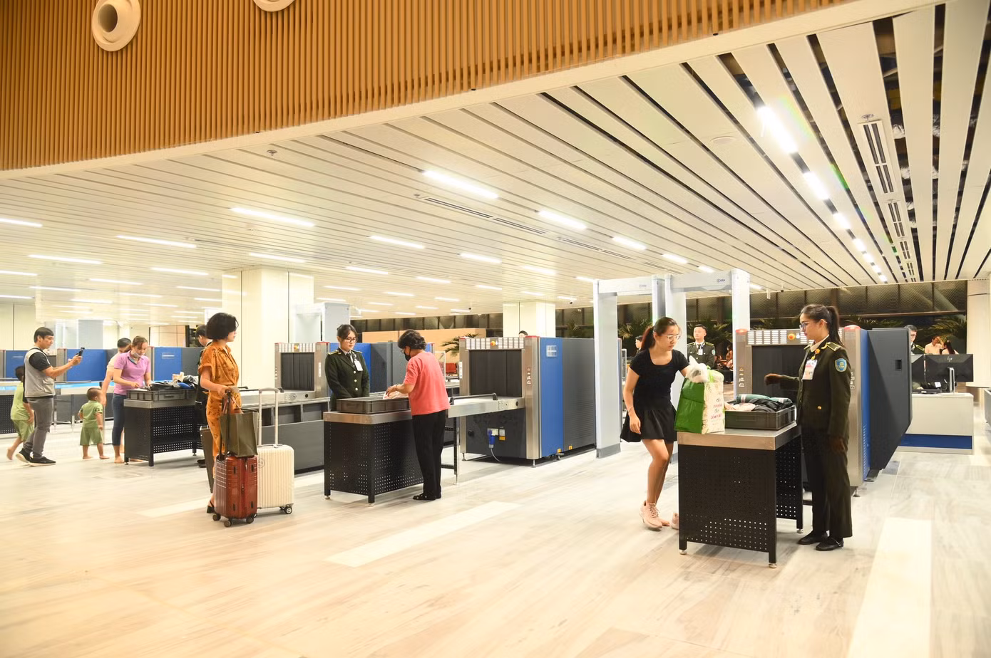 Khu vực an ninh soi chiếu, kiểm tra hành lý của nhà ga T3. Ảnh: ACV