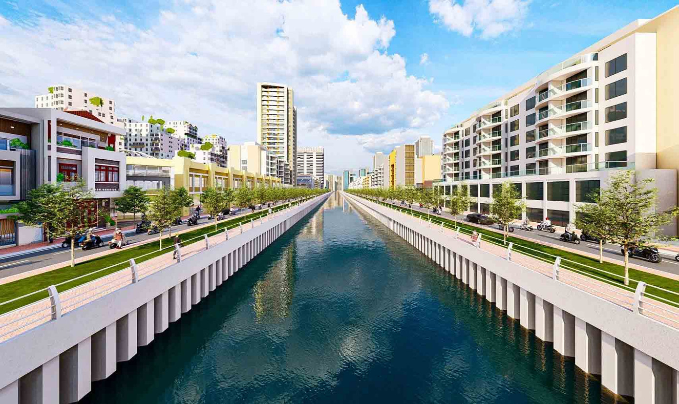 Phối cảnh dự án cải tạo rạch Xuyên Tâm. Phối cảnh dự án cải tạo rạch Xuyên Tâm.