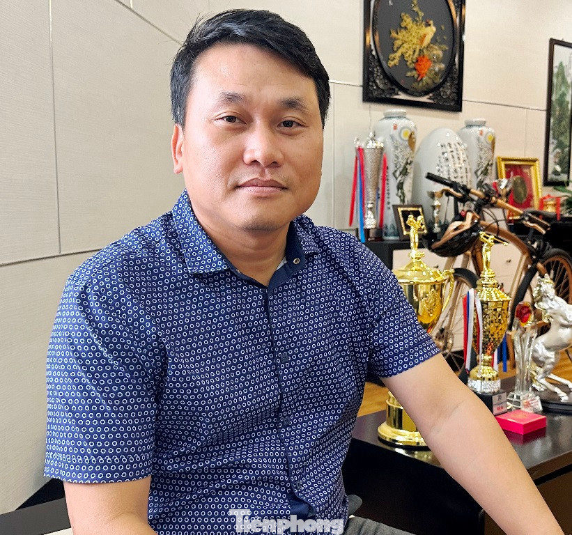 Ông Đỗ Bá Dân - Chủ tịch Cty Trí Nam trong buổi trao đổi với PV Tiền Phong.