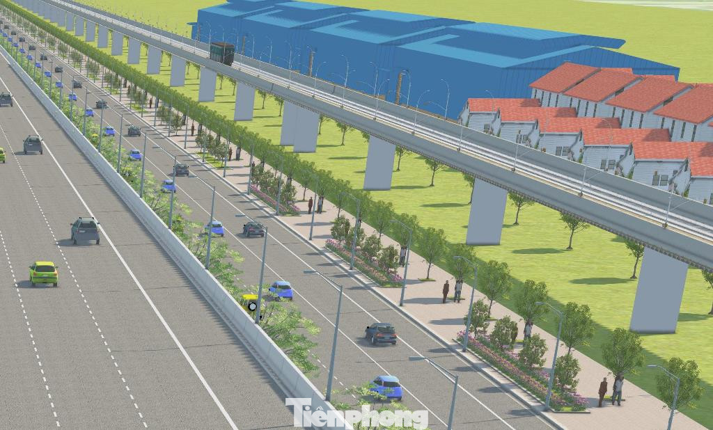 Ngoài các khu dân cư đô thị, dọc hai bên tuyến đường Vành đai 4 còn bố trí mặt bằng, quỹ đất để xây dựng mới các nhà máy, xí nghiệp hoặc di dời từ nội thành ra.