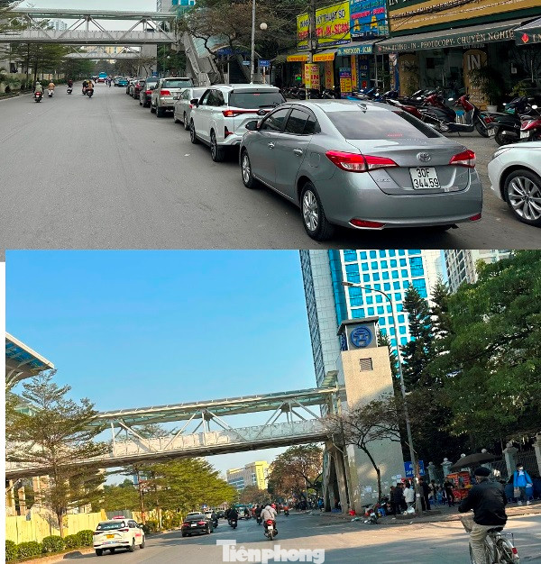 Tại trạm đăng kiểm số 2903V - khu vực Cầu Giấy đến tận ngày 28 Tết, xe đến đăng kiểm phải xếp hàng dài trên đường Đê La Thành (ảnh trên). Nhưng ngày 31/1 (mùng 10 tháng Giêng), tình trạng này không còn dù trạm đã làm việc bình thường được hơn 2 ngày (ảnh dưới). Tại trạm đăng kiểm số 2903V - khu vực Cầu Giấy đến tận ngày 28 Tết, xe đến đăng kiểm phải xếp hàng dài trên đường Đê La Thành (ảnh trên). Nhưng ngày 31/1 (mùng 10 tháng Giêng), tình trạng này không còn dù trạm đã làm việc bình thường được hơn 2 ngày (ảnh dưới).