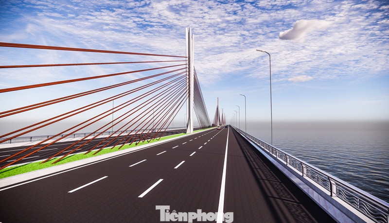 Thiết kế trụ dây văng và có đường dành riêng cho phương tiện vận tải hành khách công cộng, như: xe buýt, buýt nhanh BRT hoặc tàu điện...