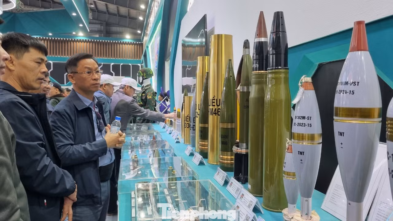 Các loại đạn con, đạn cối, đạn pháo của Tổng cục Công nghiệp quốc phòng.