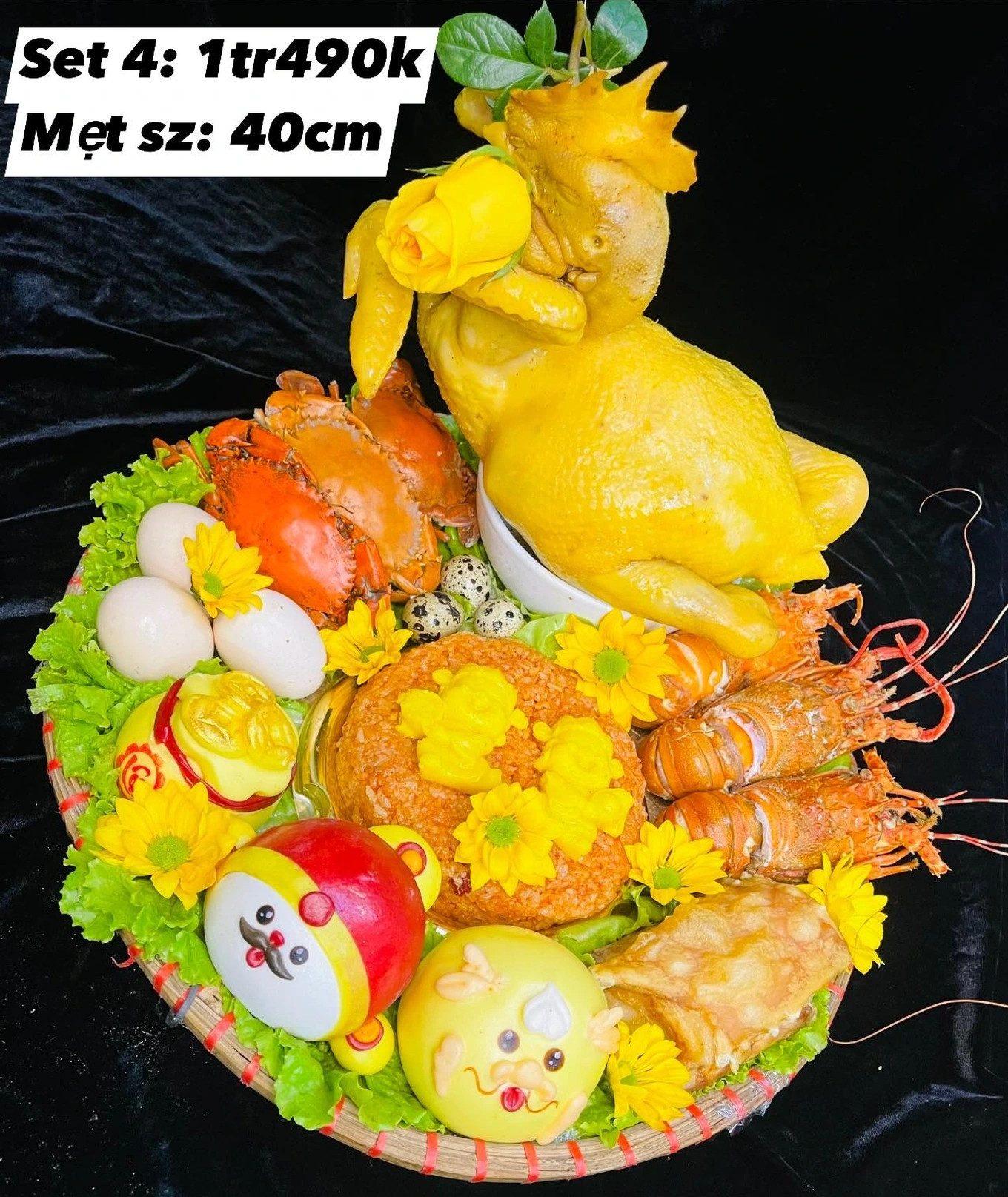 Mâm cúng giá trên 1 triệu đồng được những khách hàng có điều kiện lựa chọn (Ảnh: Nhân vật cung cấp). Mâm cúng giá trên 1 triệu đồng được những khách hàng có điều kiện lựa chọn (Ảnh: Nhân vật cung cấp).