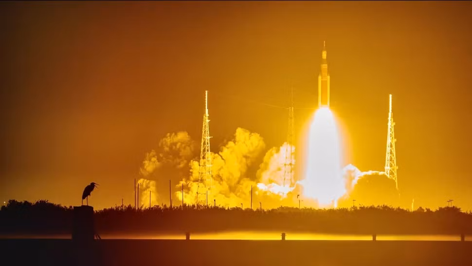 Vụ phóng Artemis 1 diễn ra vào tháng 11/2022 tại Trung tâm vũ trụ Kennedy. Ảnh: Space. Vụ phóng Artemis 1 diễn ra vào tháng 11/2022 tại Trung tâm vũ trụ Kennedy. Ảnh: Space.