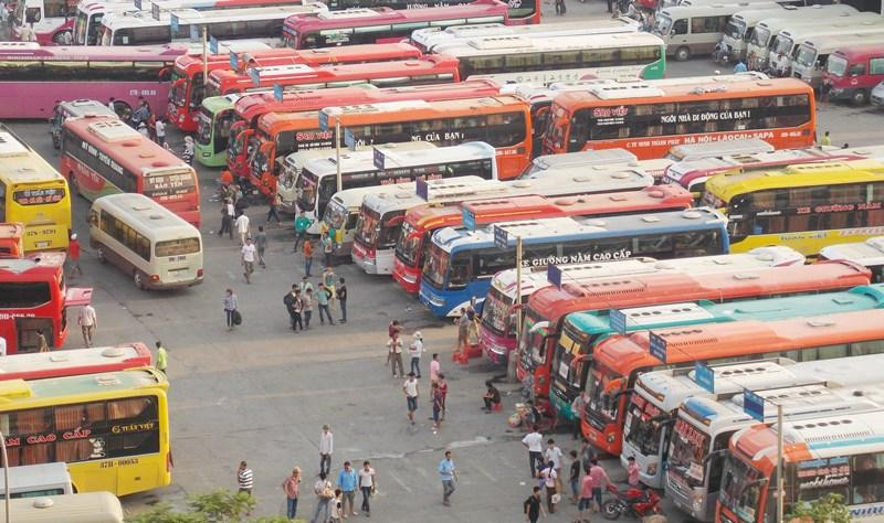 Bến xe, xe khách liên tỉnh được hoạt động thí điểm trong 7 ngày. Ảnh: Trọng Đảng