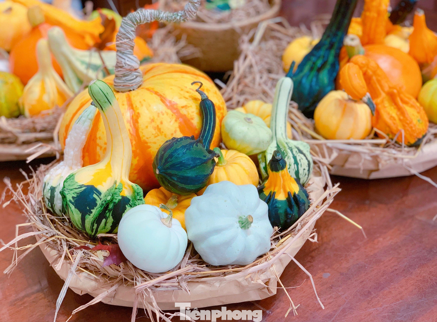 Những năm gần đây, xu hướng trang trí bí ngô dịp Halloween nở rộ. Năm nay, ngay từ đầu tháng 10, nhiều siêu thị, cửa hàng nông sản và trên chợ mạng đã tràn ngập bí ngô với đủ loại hình dáng, kích cỡ, màu sắc để phục vụ người dân muốn trang hoàng nhà cửa, cửa hàng sớm.