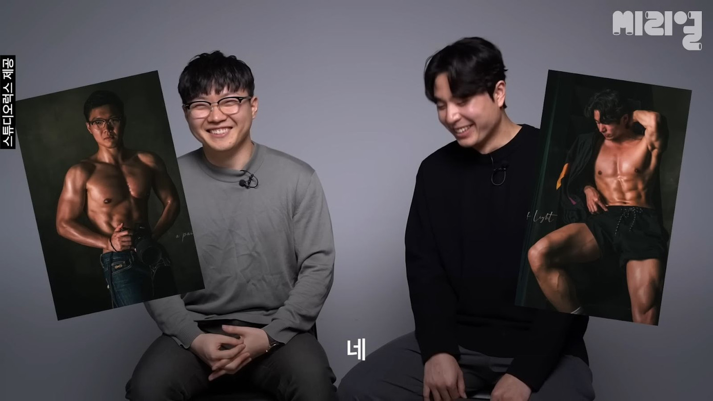 Hai thanh niên thừa nhận những bức ảnh nóng bỏng của họ trên mạng xã hội đã qua chỉnh sửa. Ảnh: Koreaboo.