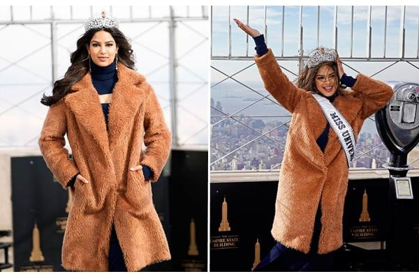 Áo khoác &quot;giấu dáng&quot;. Ảnh: Charles Sykes/ AP.