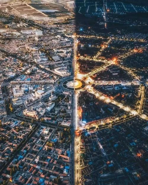 Thành phố không có đèn giao thông, nhưng đèn đường thì rất đẹp. Ảnh: YouTube. Thành phố không có đèn giao thông, nhưng đèn đường thì rất đẹp. Ảnh: YouTube.