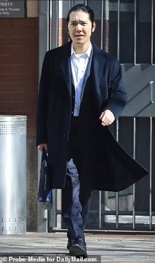 Kei Komuro khi đi làm tại Mỹ. Ảnh: Probe-Media for DailyMail.