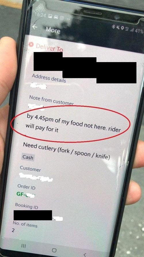 Lời dọa của khách đặt hàng. Ảnh: Facebook.