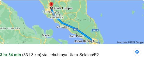 Nữ sinh đã đi hơn 330km để đến nhà bạn chơi mà không báo với bố mẹ. Ảnh: Google Map. Nữ sinh đã đi hơn 330km để đến nhà bạn chơi mà không báo với bố mẹ. Ảnh: Google Map.