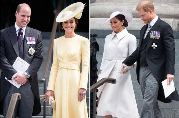 Nhà Harry - Meghan được cho là không gặp riêng nhà William - Kate. Ảnh: Getty; Alamy. Nhà Harry - Meghan được cho là không gặp riêng nhà William - Kate. Ảnh: Getty; Alamy.
