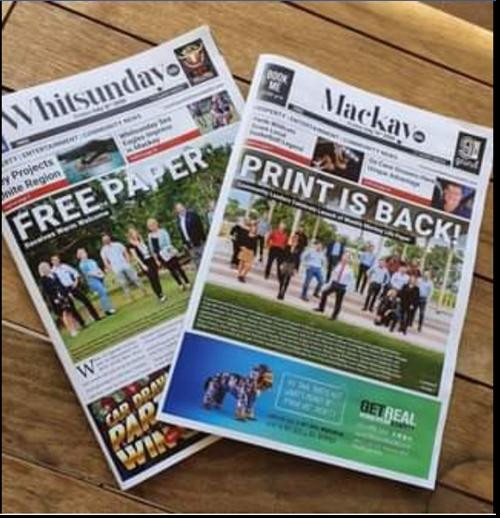 Một số tờ báo Mackay and Whitsunday Life. Ảnh: Facebook. Một số tờ báo Mackay and Whitsunday Life. Ảnh: Facebook.