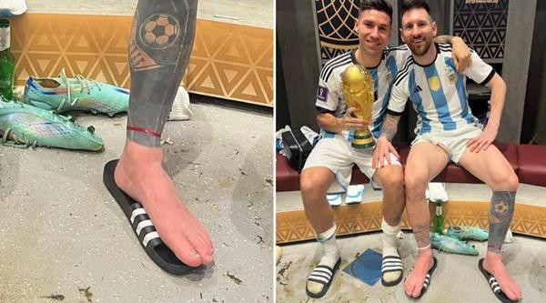 Sợi dây đã về với Messi. Ảnh: Twitter.