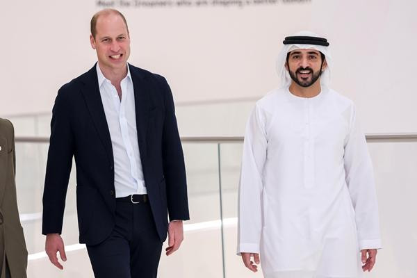 Hoàng tử William và Thái tử Dubai Hamdan bin Mohammed. Ảnh: PA Images/ Alamy. Hoàng tử William và Thái tử Dubai Hamdan bin Mohammed. Ảnh: PA Images/ Alamy.