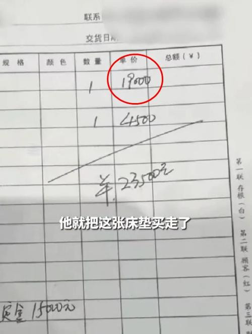 Tấm đệm có giá gần 64 triệu đồng. Ảnh: Weibo.