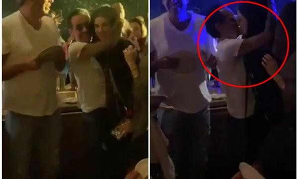 Marc và Nadia trông rất thân mật trong một nhà hàng, có lúc còn ôm hôn nhau. Ảnh: Miguel Cabello Moco.