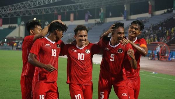 Các cầu thủ U23 Indonesia ăn mừng một bàn thắng trước U23 Timor Leste. Ảnh: PSSI. Các cầu thủ U23 Indonesia ăn mừng một bàn thắng trước U23 Timor Leste. Ảnh: PSSI.