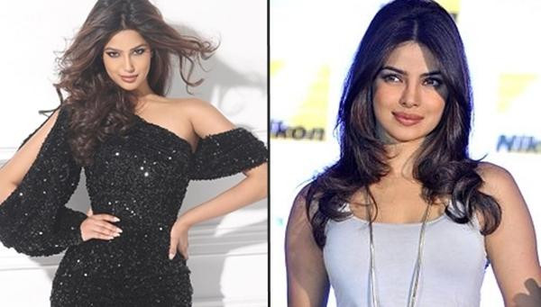 Harnaaz hiện tại (trái) và Priyanka hồi 10 năm trước (phải). Ảnh: Instagram; Bollywood Hungama.
