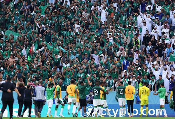 Ả Rập Xê Út đã lội ngược dòng ngoạn mục. Ảnh: Richard Heathcote/ Getty Images.