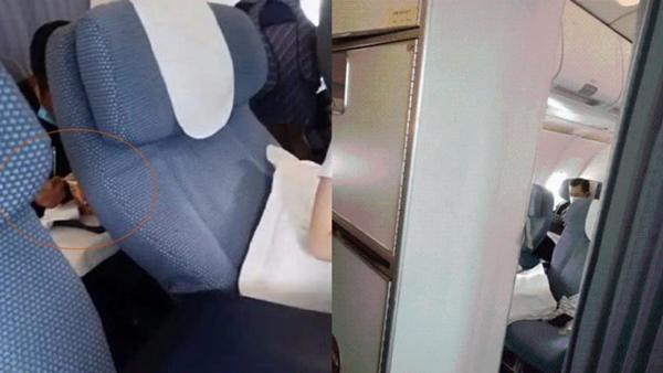 Có hành khách từng nhìn thấy Cổ Thiên Lạc đi máy bay hạng phổ thông, chỉ ăn mỳ cốc bình thường. Ảnh: Facebook.