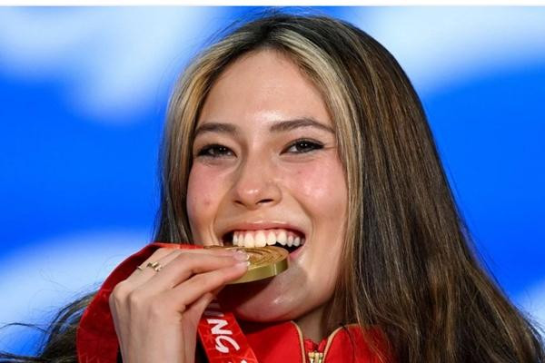 VĐV Cốc Ái Linh của đoàn Trung Quốc giành HCV. Ảnh: AFP. VĐV Cốc Ái Linh của đoàn Trung Quốc giành HCV. Ảnh: AFP.