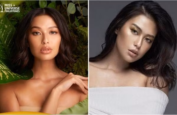 Michelle Dee, cựu Hoa hậu Thế giới Philippines, trong ảnh trước đây (phải) và ảnh mới (trái). Ảnh: MUPH; King Choice.