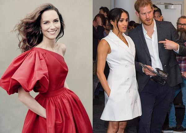 Việc Công nương Kate cho tay vào túi cũng bị cho là "bắt chước". Ảnh: Paolo Roversi/ Cung điện Kensington; PA. Việc Công nương Kate cho tay vào túi cũng bị cho là "bắt chước". Ảnh: Paolo Roversi/ Cung điện Kensington; PA.