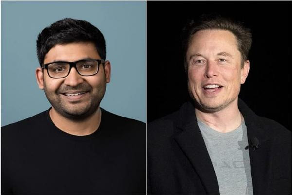 Agrawal (trái) là CEO danh tiếng của Twitter gần 10 năm nay nhưng vừa bị Musk (phải) sa thải. Ảnh: AFP. Agrawal (trái) là CEO danh tiếng của Twitter gần 10 năm nay nhưng vừa bị Musk (phải) sa thải. Ảnh: AFP.