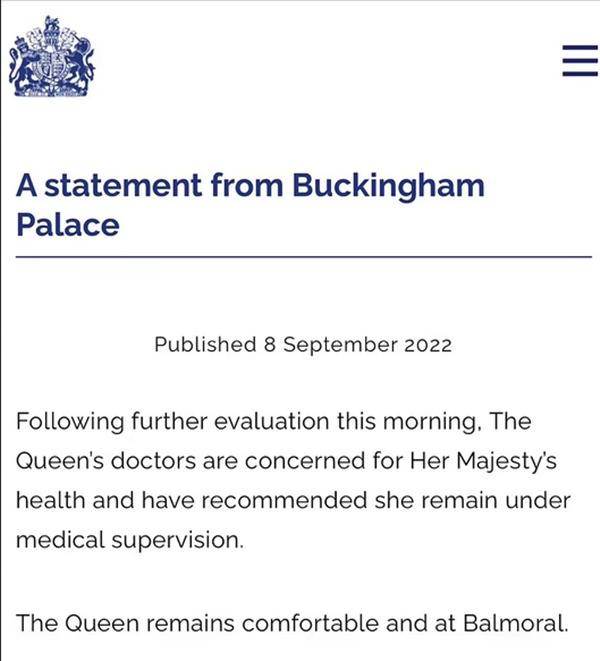 Thông báo mới của Cung điện Buckingham. Ảnh: Buckingham Palace. Thông báo mới của Cung điện Buckingham. Ảnh: Buckingham Palace.