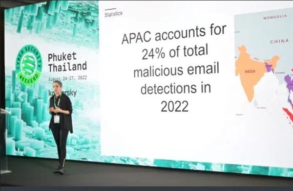 Email với mục đích xấu được gửi rất nhiều ở khu vực châu Á - Thái Bình Dương. Ảnh: BERNAMA. Email với mục đích xấu được gửi rất nhiều ở khu vực châu Á - Thái Bình Dương. Ảnh: BERNAMA.