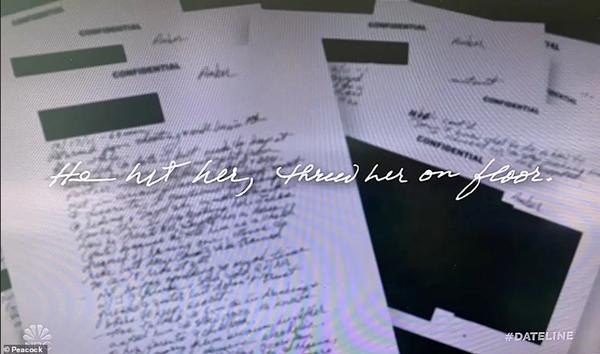 Những văn bản mà Heard mới đưa ra để chống lại chồng cũ. Ảnh: Peacock.