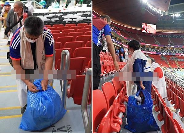 Dọn sạch rác trước khi rời đi là thói quen, là phong cách của người Nhật. Ảnh: Instagram.