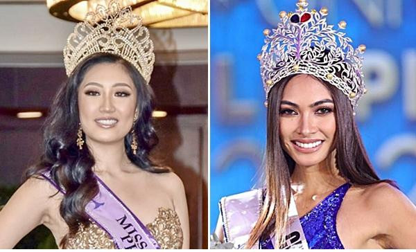 Hoa hậu Hoàn vũ Teen (trái) bị nhận xét là trông như... chị của Hoa hậu Hoàn vũ 2021 (phải). Ảnh: Facebook; Instagram.