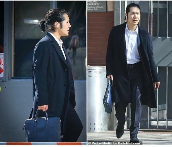 Kei Komuro có vẻ không vui sau khi có kết quả thi. Ảnh: Probe-Media for DailyMail.