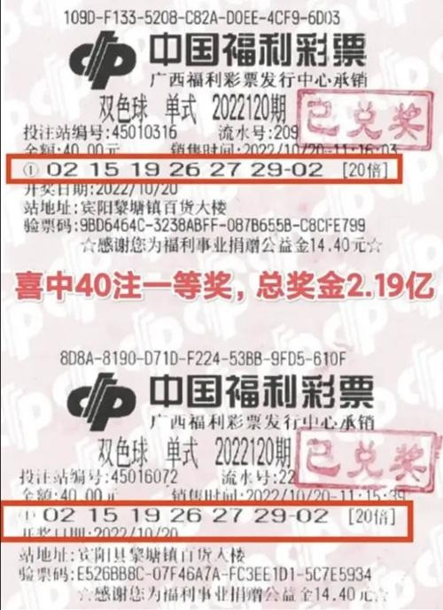 Vé số trúng giải. Ảnh: Baidu.