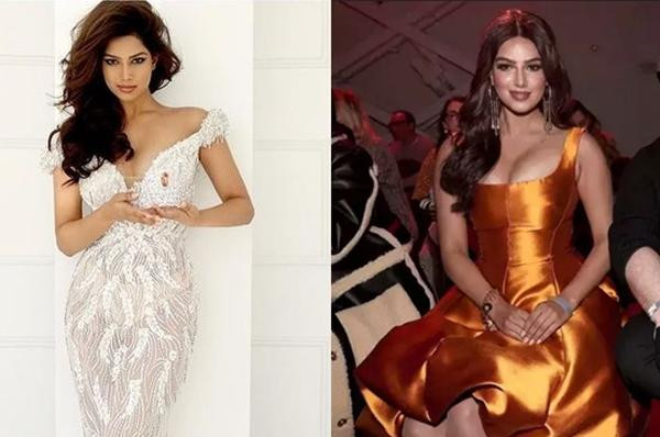 Harnaaz trong ảnh đã chỉnh sửa (trái) và ảnh tại Tuần lễ Thời trang New York (phải). Ảnh: India Times; Instagram. Harnaaz trong ảnh đã chỉnh sửa (trái) và ảnh tại Tuần lễ Thời trang New York (phải). Ảnh: India Times; Instagram.