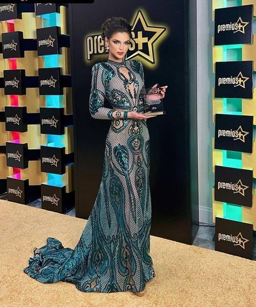 Nadia tại lễ trao giải mới đây. Ảnh: Gentileza.