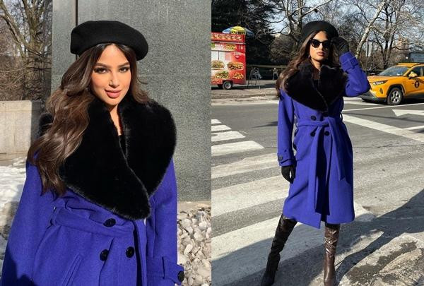 Harnaaz bị nhận xét là từ khi sang Mỹ chưa mặc bộ đồ nào ấn tượng. Ảnh: Instagram.