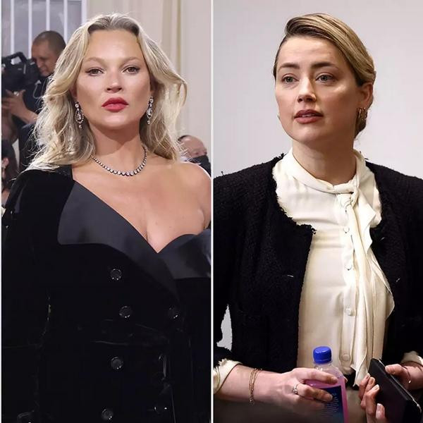 Amber Heard nói cô thường xuyên nghĩ đến Kate Moss. Ảnh: Taylor Hill /Getty; JIM LO SCALZO/ POOL/ AFP via Getty. Amber Heard nói cô thường xuyên nghĩ đến Kate Moss. Ảnh: Taylor Hill /Getty; JIM LO SCALZO/ POOL/ AFP via Getty.