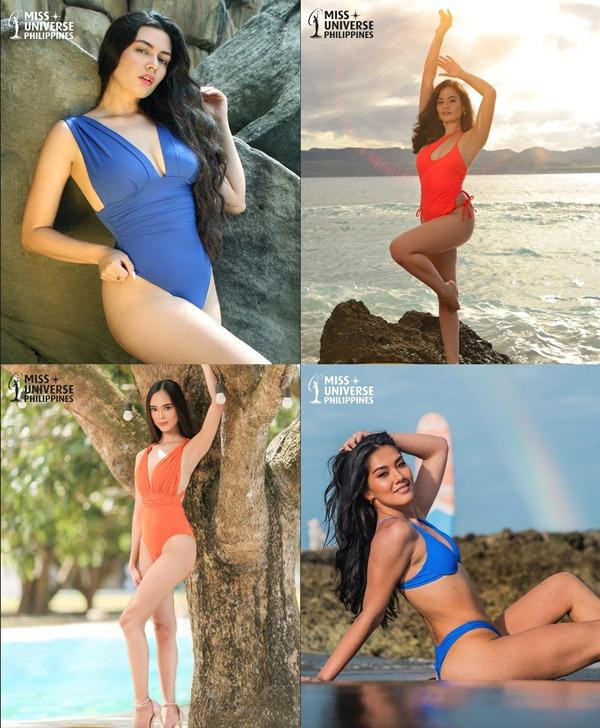 Một số thí sinh trong Thử thách Áo tắm của Miss Universe Philippines. Ảnh: MUPH.