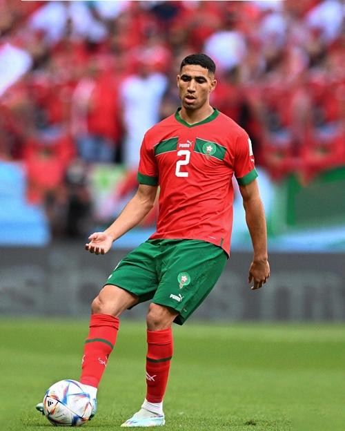 Dù sinh ra và lớn lên ở Tây Ban Nha nhưng Hakimi vẫn chọn chơi cho đội tuyển Morocco. Ảnh: Achraf Hakimi/ Twitter.