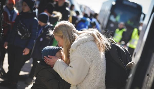 Lần này, Juventus chở chủ yếu là trẻ em và những người mẹ của các trẻ đó. Ảnh: Juventus. Lần này, Juventus chở chủ yếu là trẻ em và những người mẹ của các trẻ đó. Ảnh: Juventus.