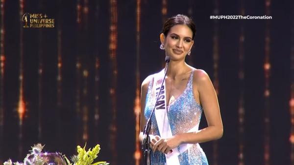 Câu trả lời của Celeste ở phần thi ứng xử nhận được nhiều sự đồng cảm. Ảnh: ABSCBN Entertainment. Câu trả lời của Celeste ở phần thi ứng xử nhận được nhiều sự đồng cảm. Ảnh: ABSCBN Entertainment.