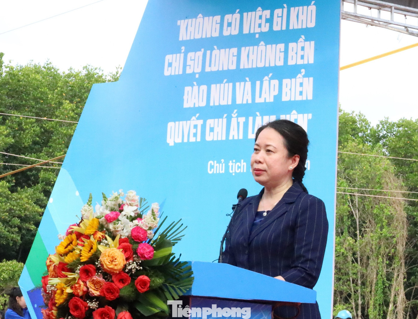 Phó Chủ tịch nước Võ Thị Ánh Xuân phát biểu.