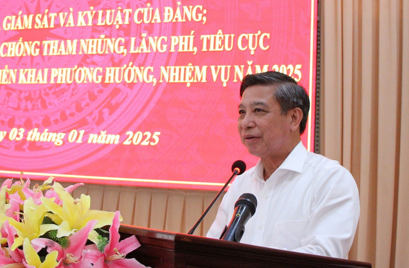 Bí thư Tỉnh ủy, Chủ tịch UBND tỉnh Hậu Giang - Đồng Văn Thanh.