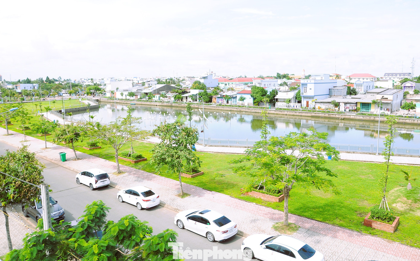 Một góc thành phố Ngã Bảy, tỉnh Hậu Giang. Ảnh: CK